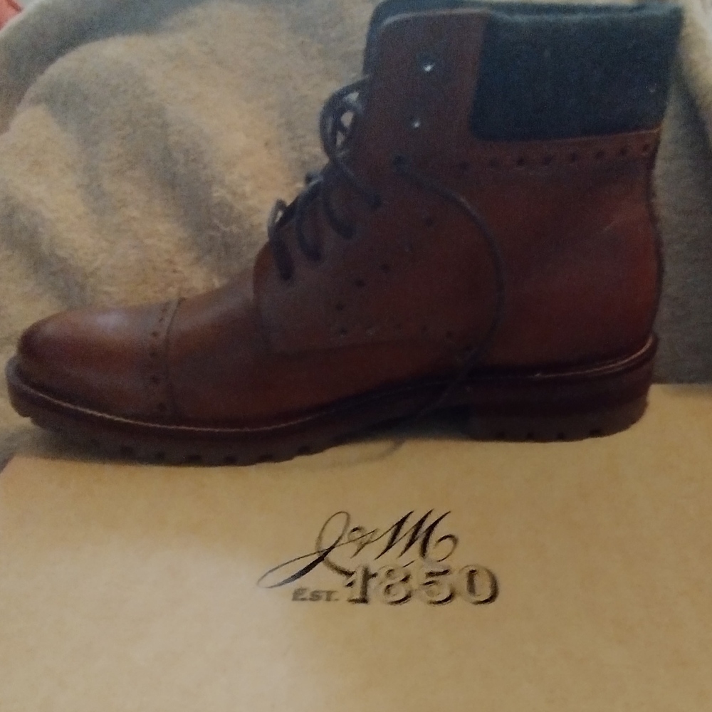 Johnston & Murphy Dark Brown Leather Boots